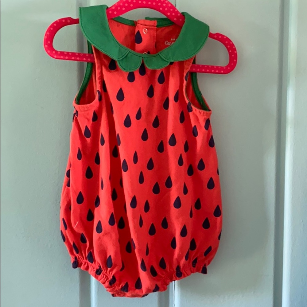 Strawberry romper!
